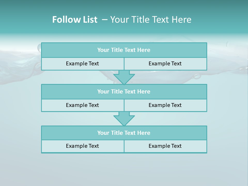 Clear Splash Isolated PowerPoint Template