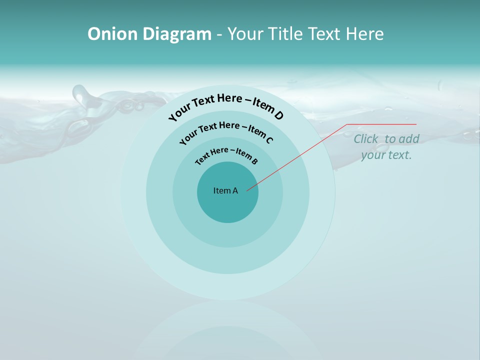 Clear Splash Isolated PowerPoint Template