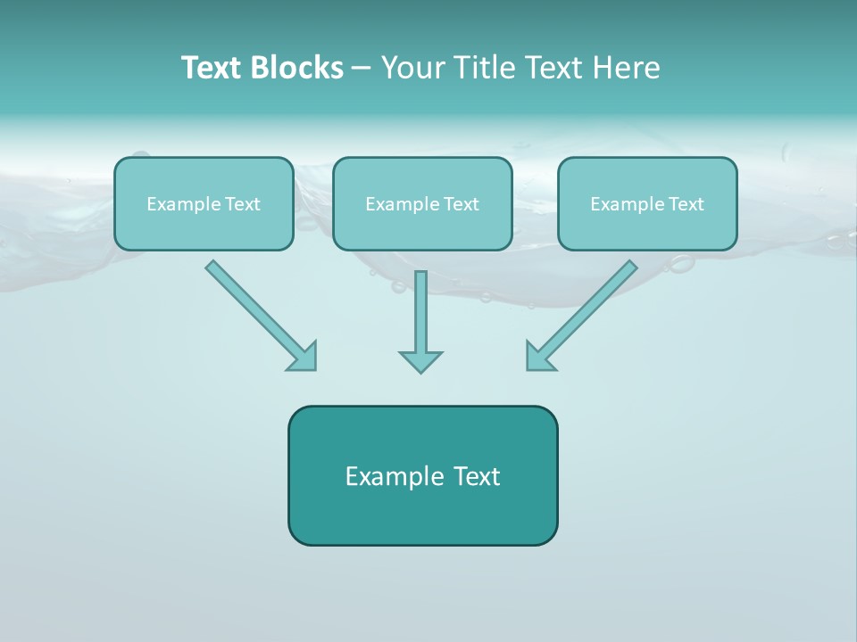 Clear Splash Isolated PowerPoint Template