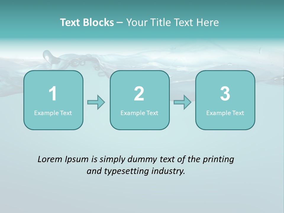 Clear Splash Isolated PowerPoint Template