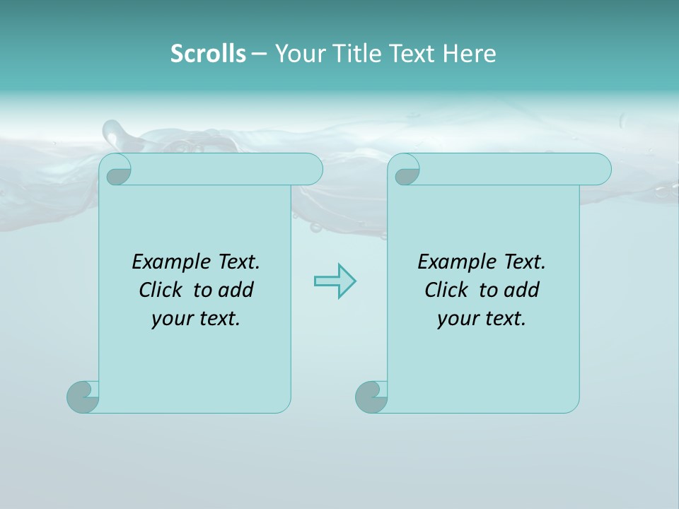 Clear Splash Isolated PowerPoint Template