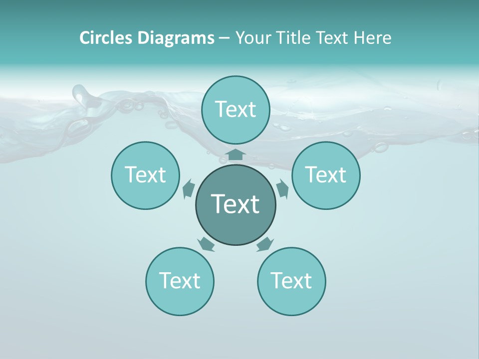 Clear Splash Isolated PowerPoint Template