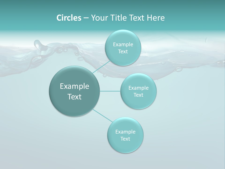 Clear Splash Isolated PowerPoint Template