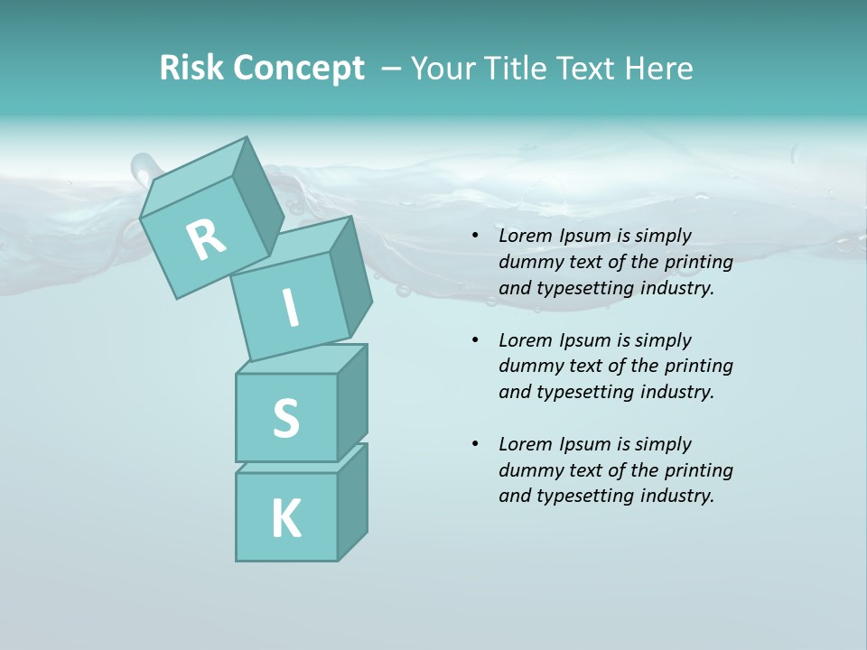 Clear Splash Isolated PowerPoint Template