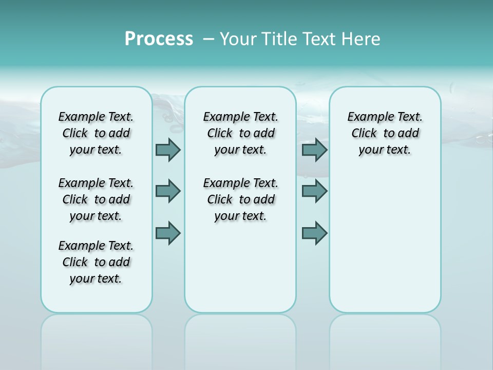 Clear Splash Isolated PowerPoint Template