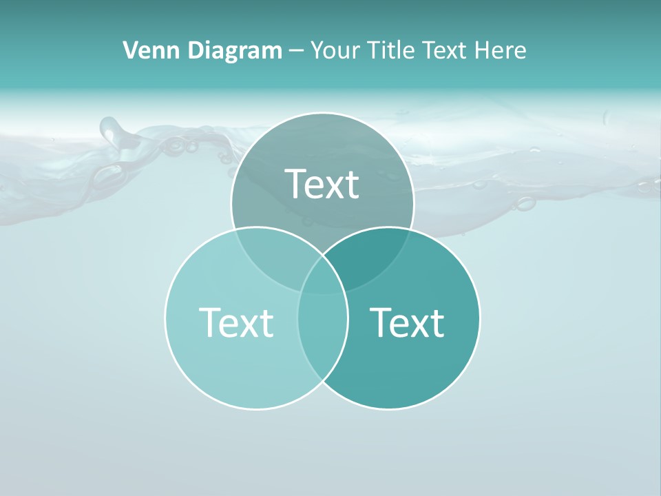 Clear Splash Isolated PowerPoint Template