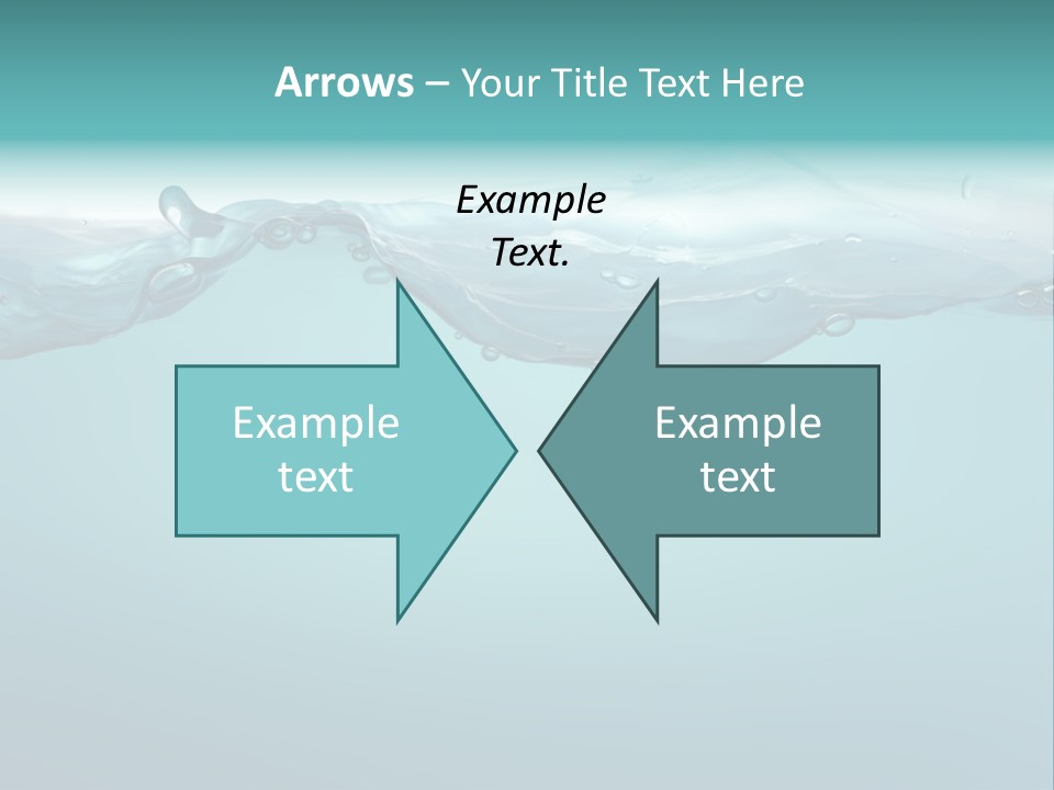 Clear Splash Isolated PowerPoint Template