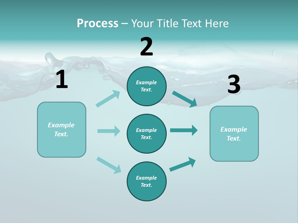 Clear Splash Isolated PowerPoint Template