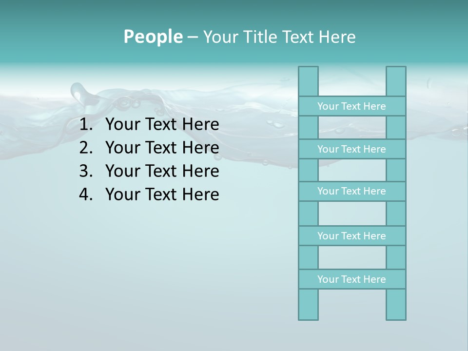 Clear Splash Isolated PowerPoint Template
