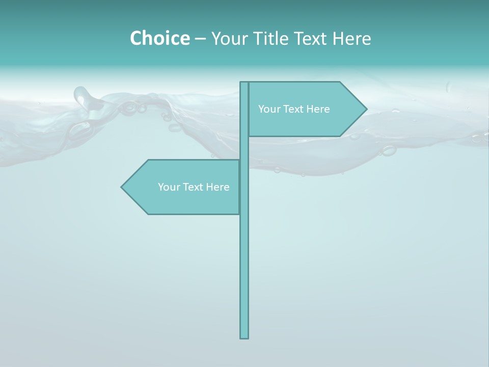 Clear Splash Isolated PowerPoint Template