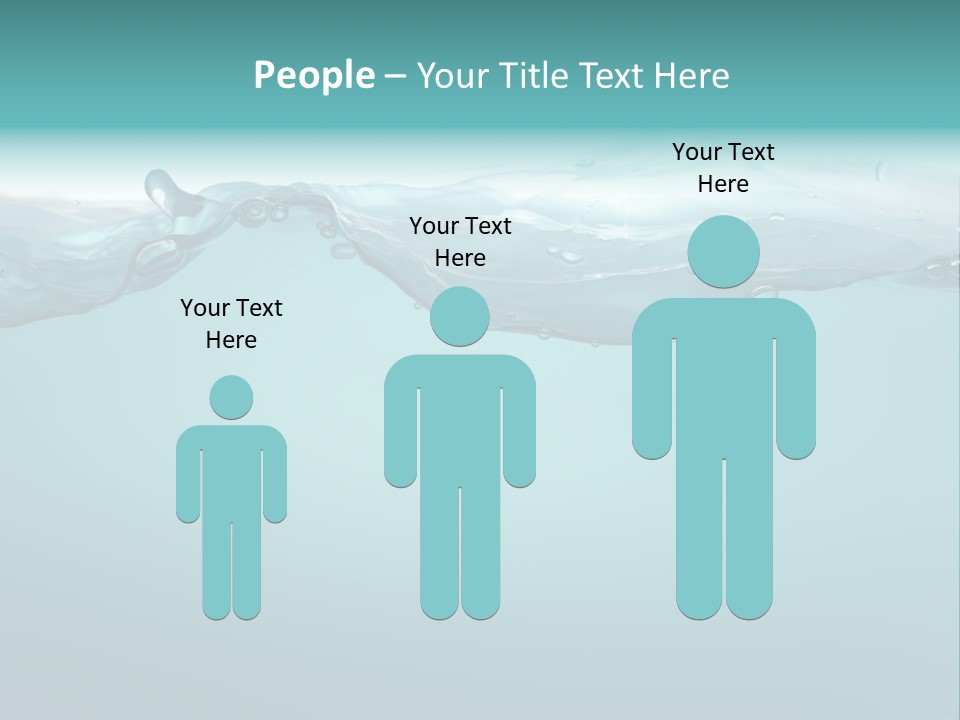 Clear Splash Isolated PowerPoint Template