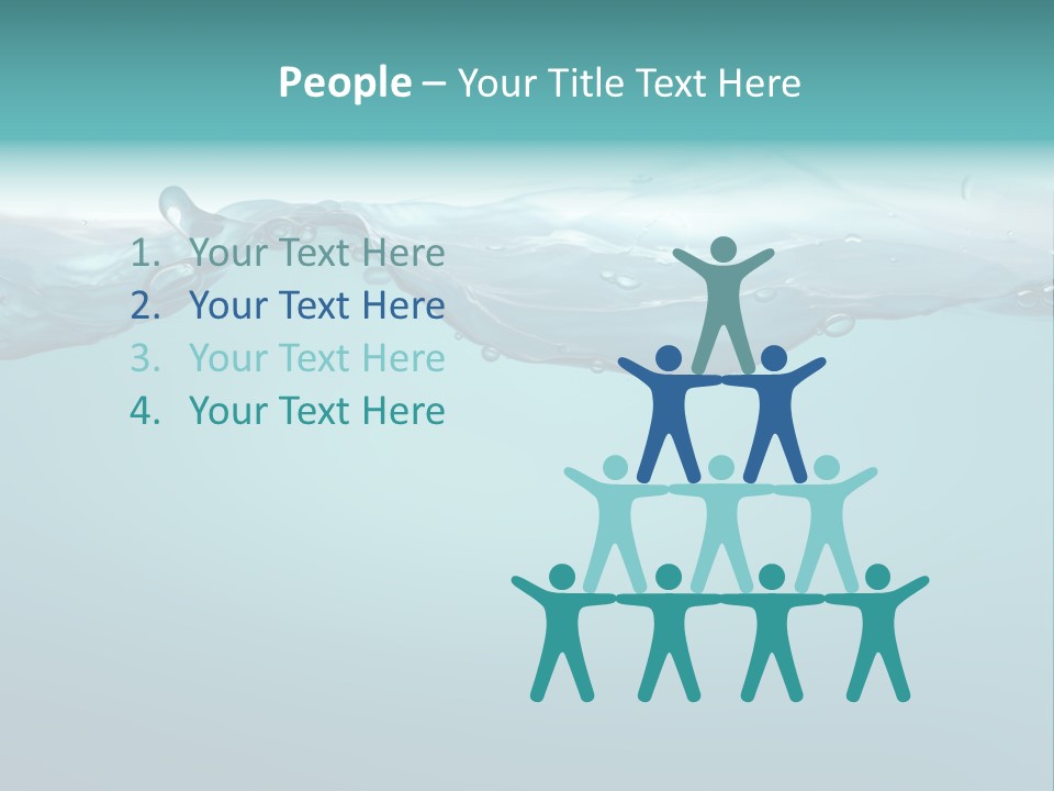 Clear Splash Isolated PowerPoint Template