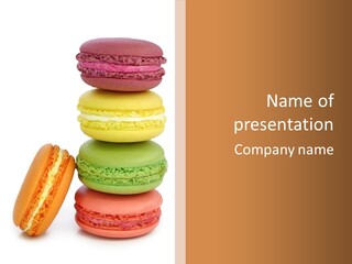 Macaron Snack Pistachio PowerPoint Template