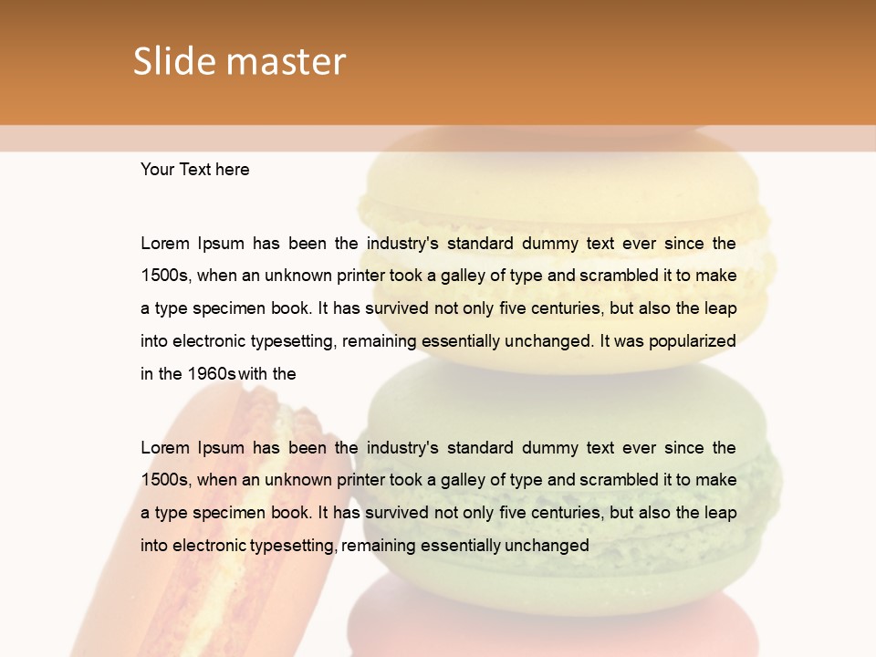 Macaron Snack Pistachio PowerPoint Template
