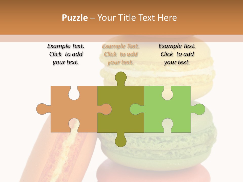 Macaron Snack Pistachio PowerPoint Template