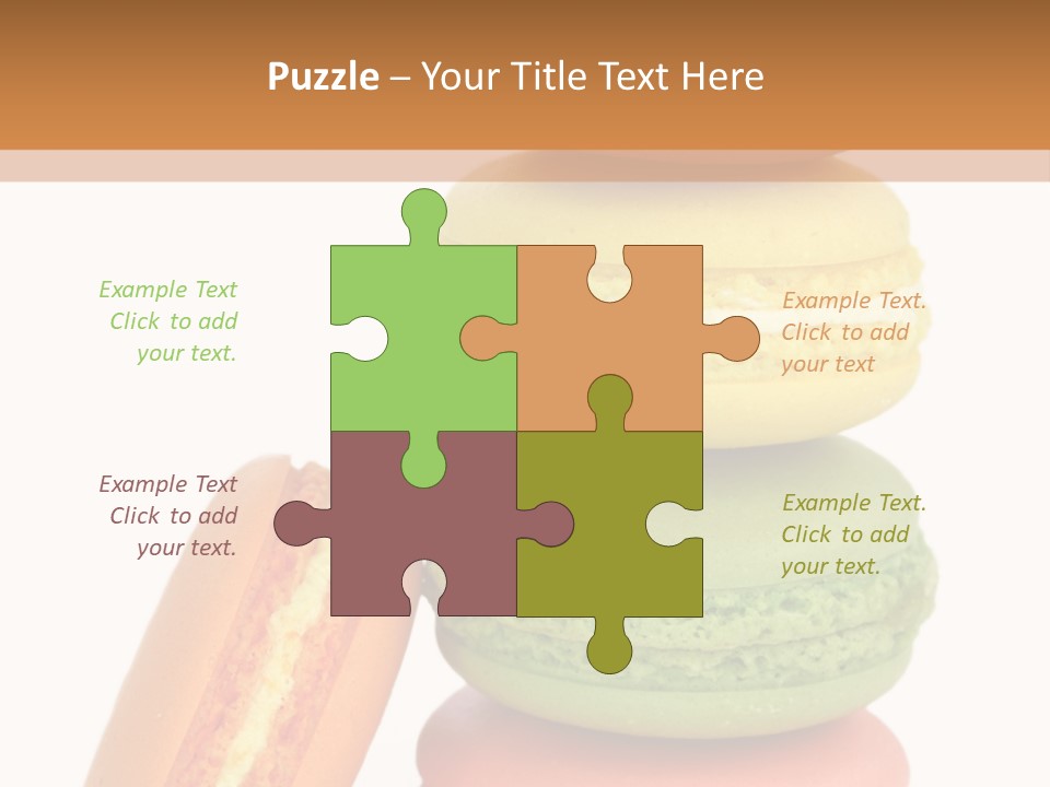 Macaron Snack Pistachio PowerPoint Template