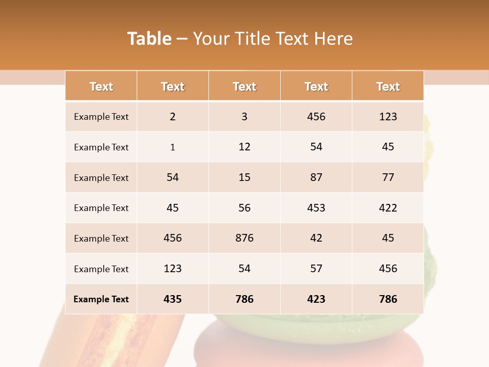Macaron Snack Pistachio PowerPoint Template