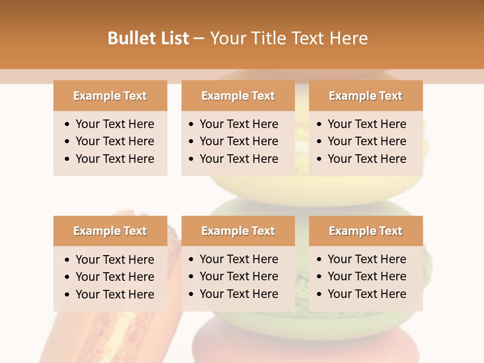 Macaron Snack Pistachio PowerPoint Template