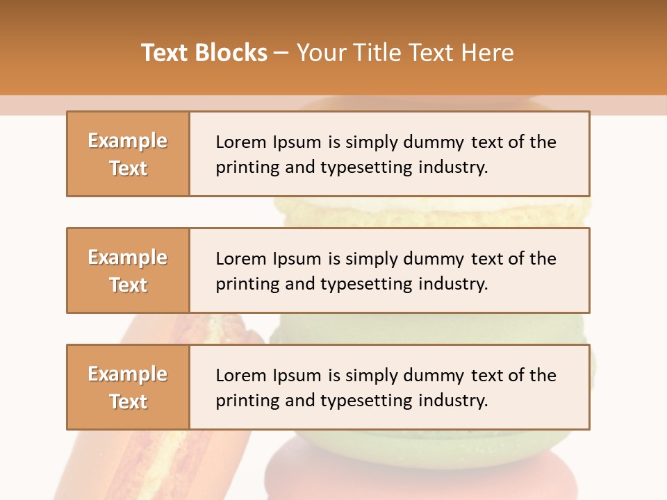 Macaron Snack Pistachio PowerPoint Template