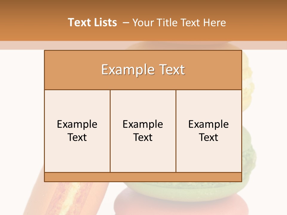 Macaron Snack Pistachio PowerPoint Template