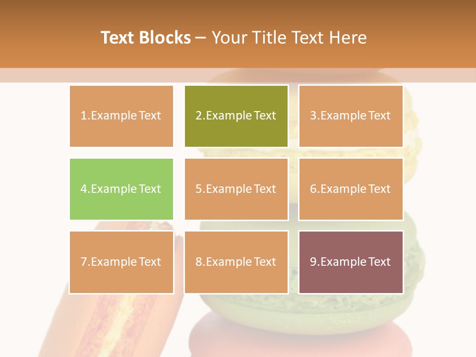 Macaron Snack Pistachio PowerPoint Template