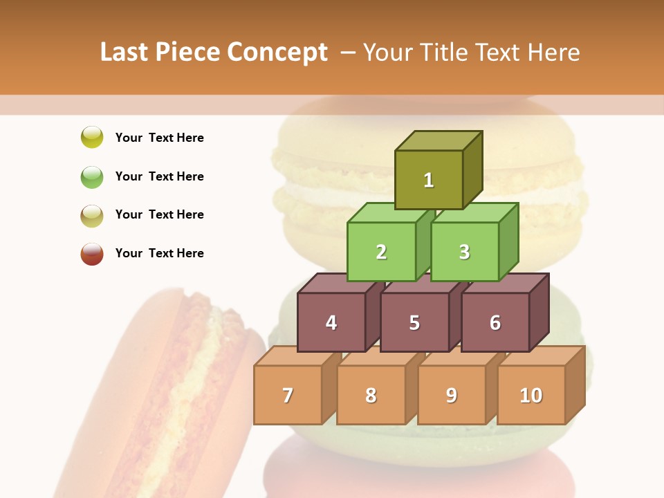 Macaron Snack Pistachio PowerPoint Template