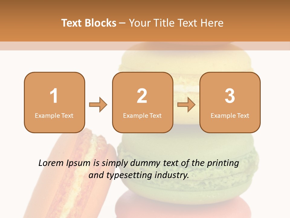 Macaron Snack Pistachio PowerPoint Template