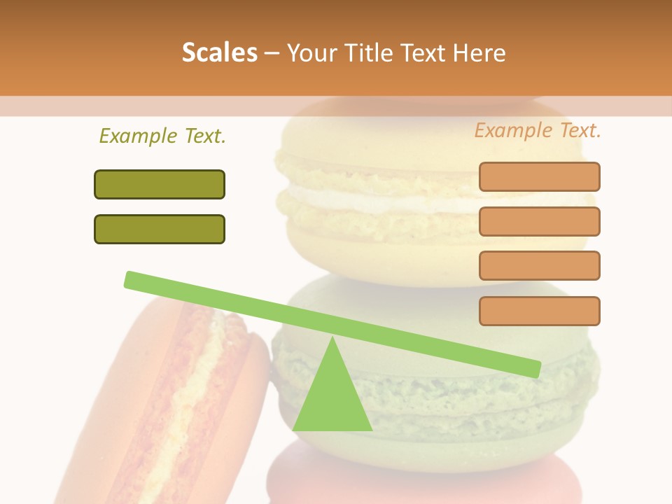 Macaron Snack Pistachio PowerPoint Template