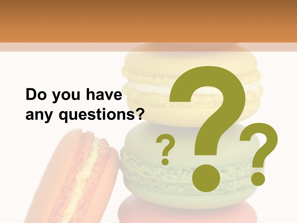 Macaron Snack Pistachio PowerPoint Template