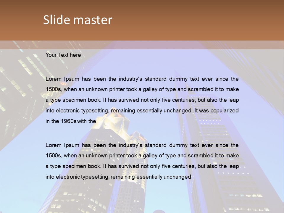 Scene High Sky PowerPoint Template