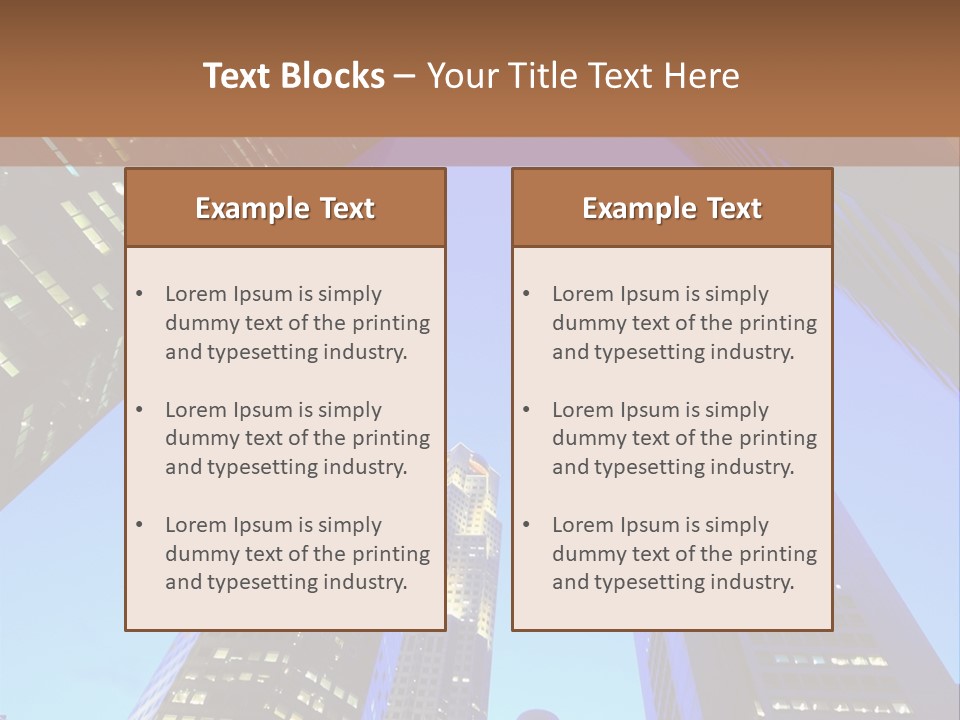 Scene High Sky PowerPoint Template