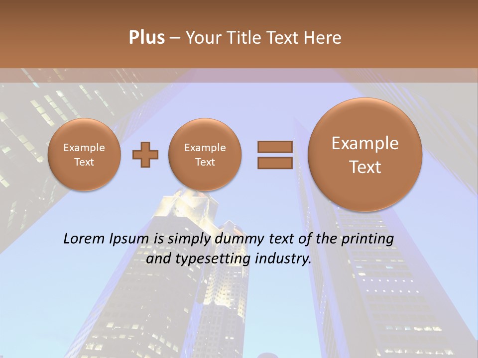Scene High Sky PowerPoint Template