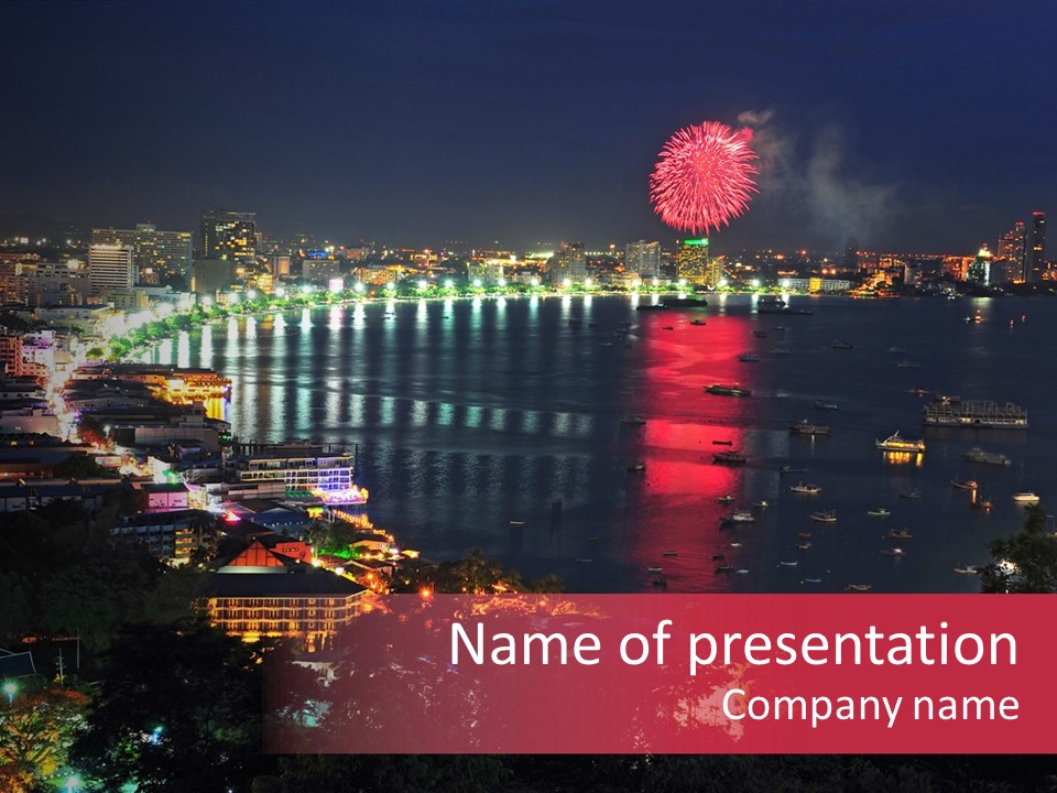Port Hotel Tree PowerPoint Template