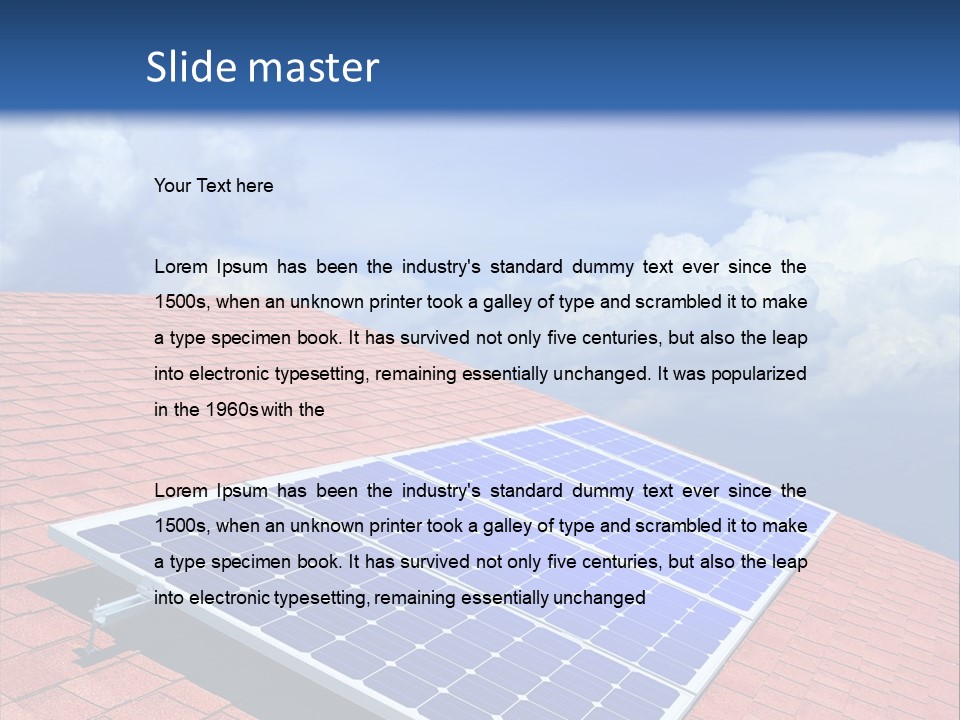 Green Generation Clouds PowerPoint Template