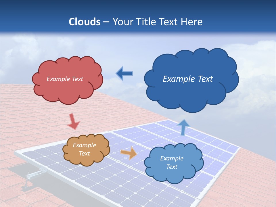 Green Generation Clouds PowerPoint Template
