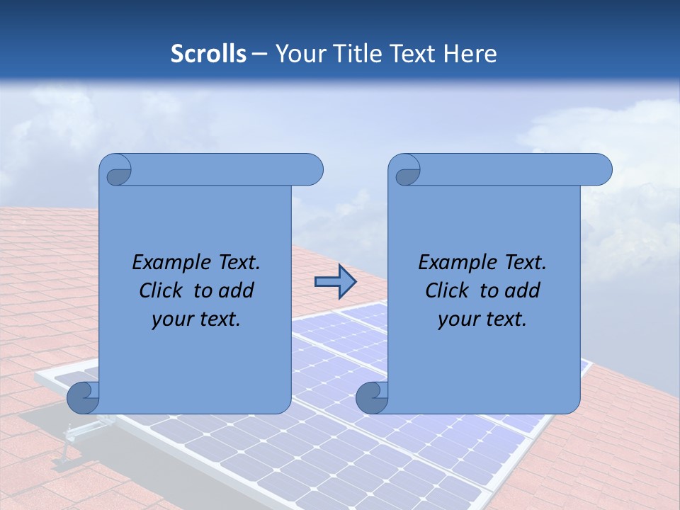 Green Generation Clouds PowerPoint Template