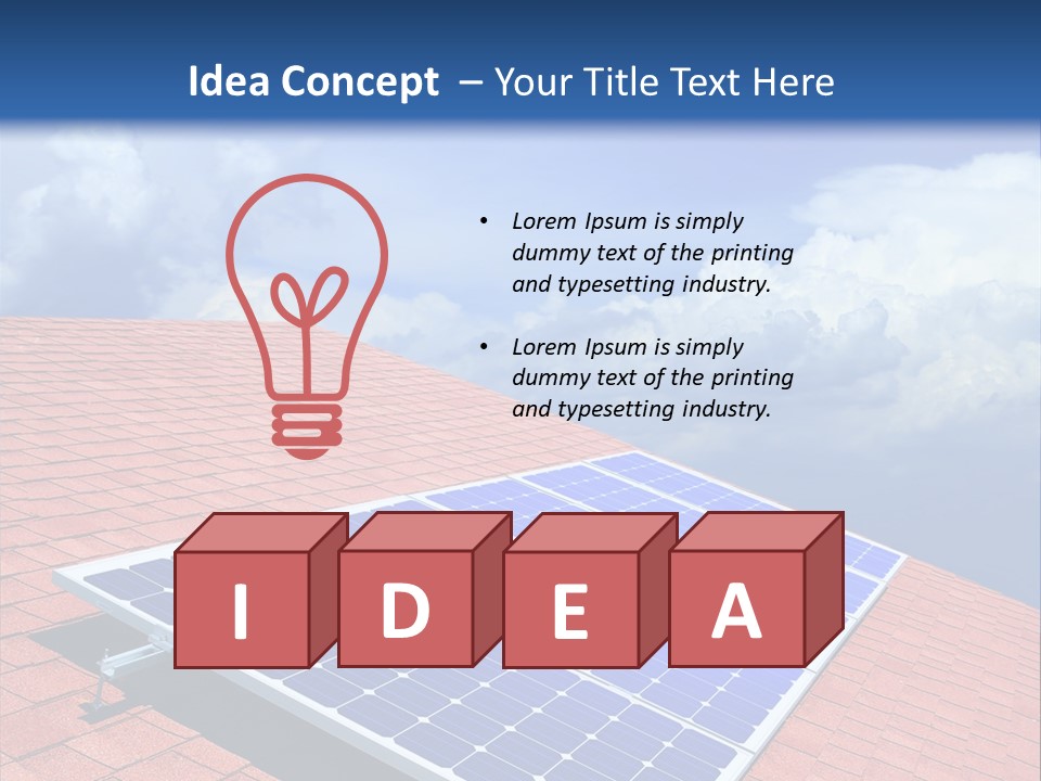 Green Generation Clouds PowerPoint Template