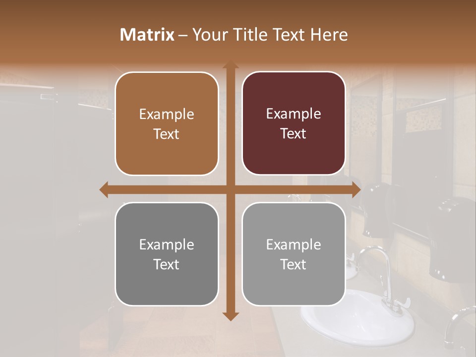 Restroom Washstand Faucet PowerPoint Template