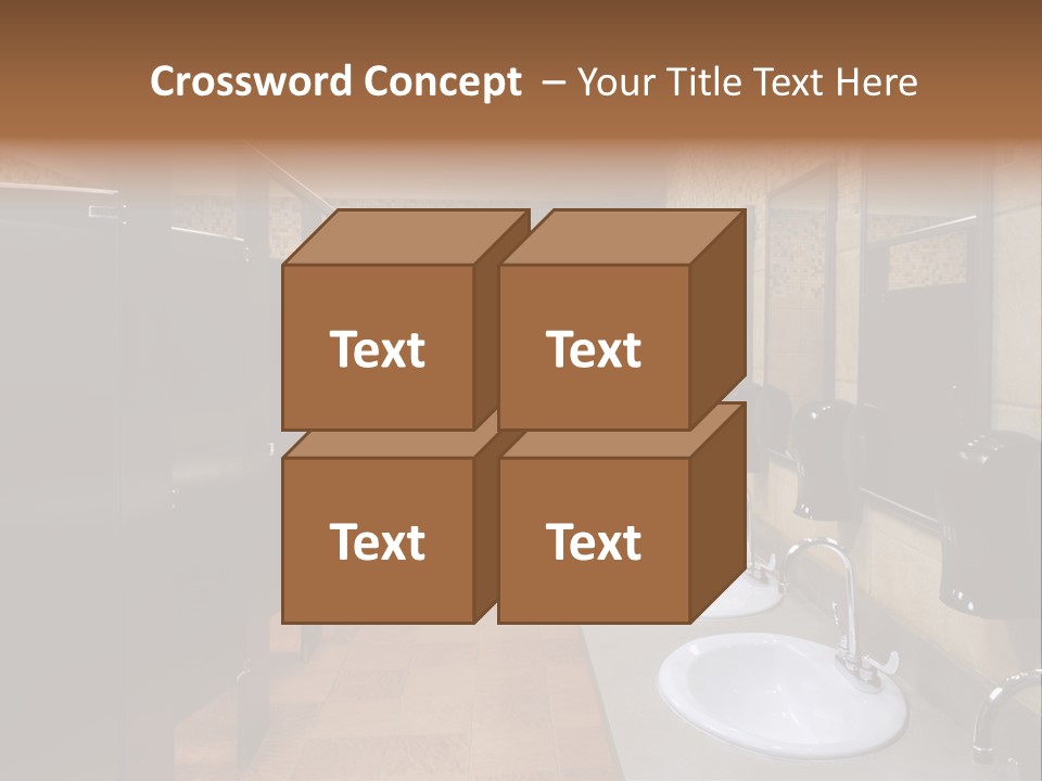 Restroom Washstand Faucet PowerPoint Template