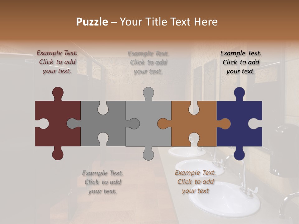 Restroom Washstand Faucet PowerPoint Template