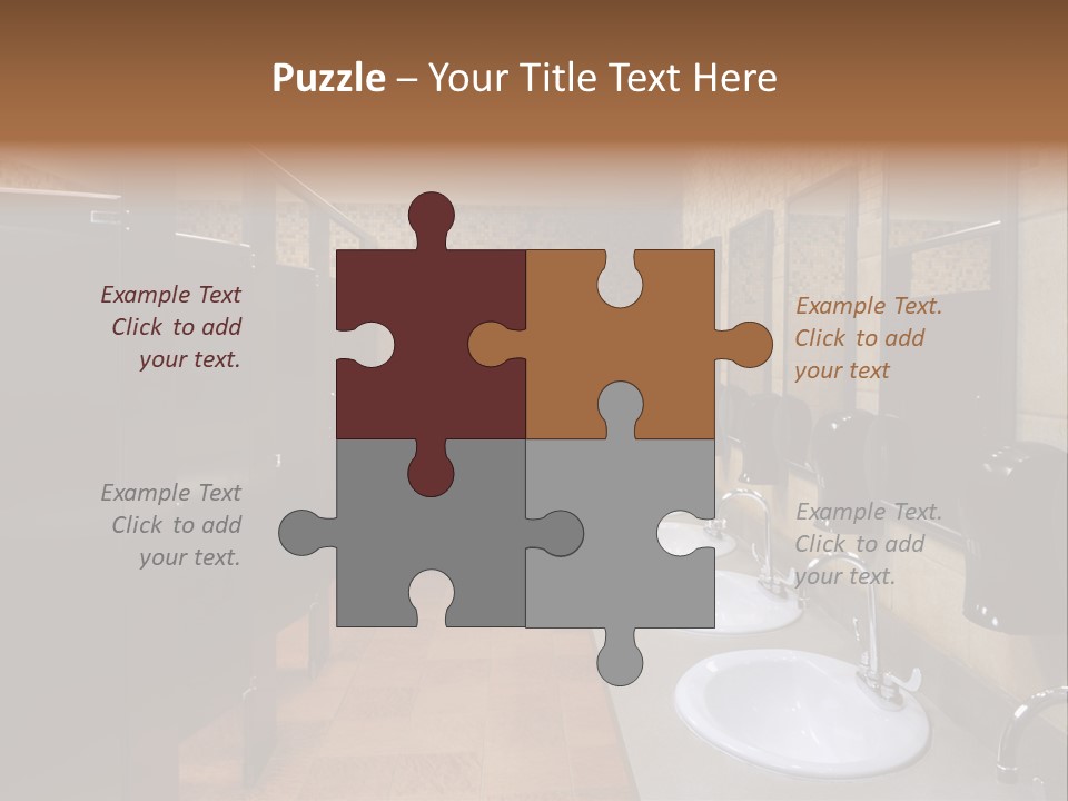 Restroom Washstand Faucet PowerPoint Template