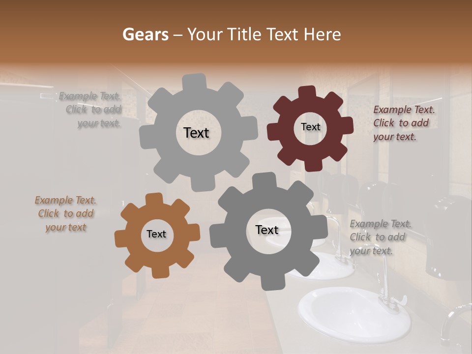 Restroom Washstand Faucet PowerPoint Template