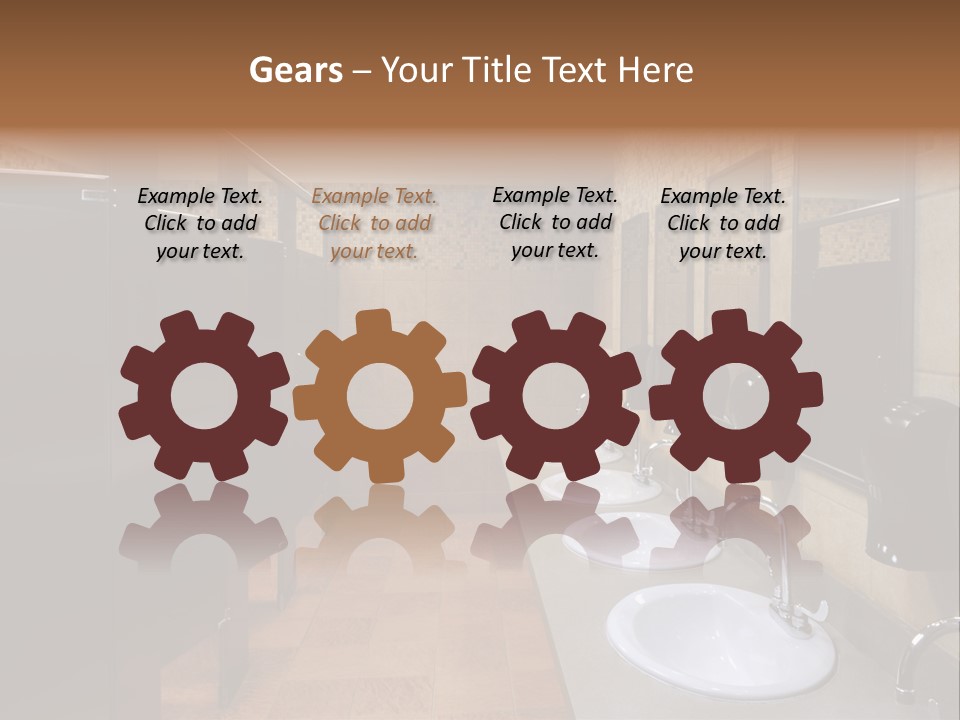 Restroom Washstand Faucet PowerPoint Template