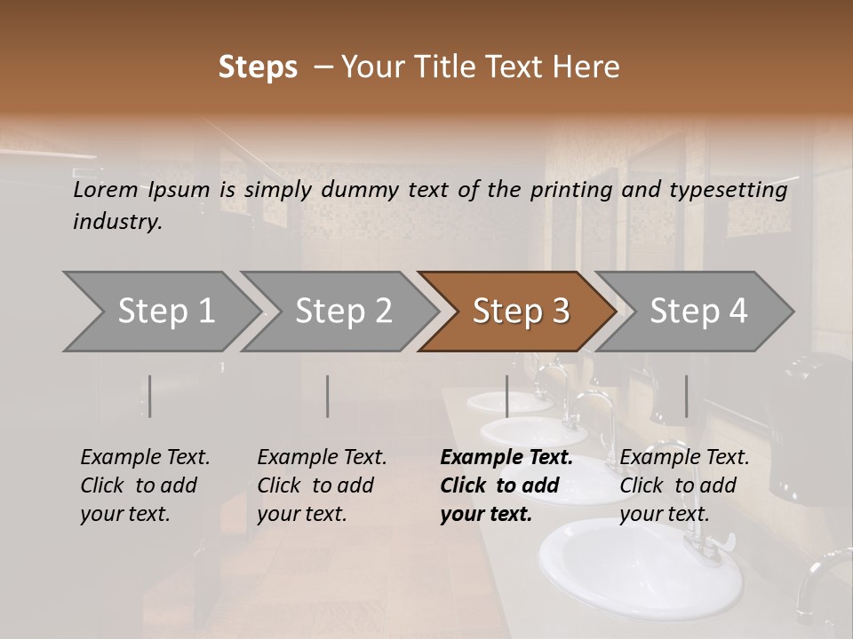 Restroom Washstand Faucet PowerPoint Template