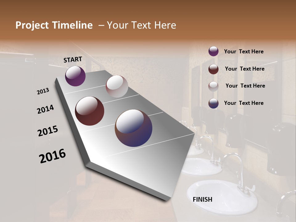 Restroom Washstand Faucet PowerPoint Template