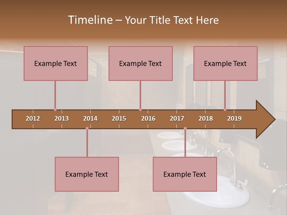 Restroom Washstand Faucet PowerPoint Template