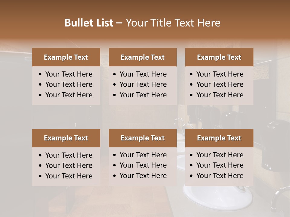 Restroom Washstand Faucet PowerPoint Template