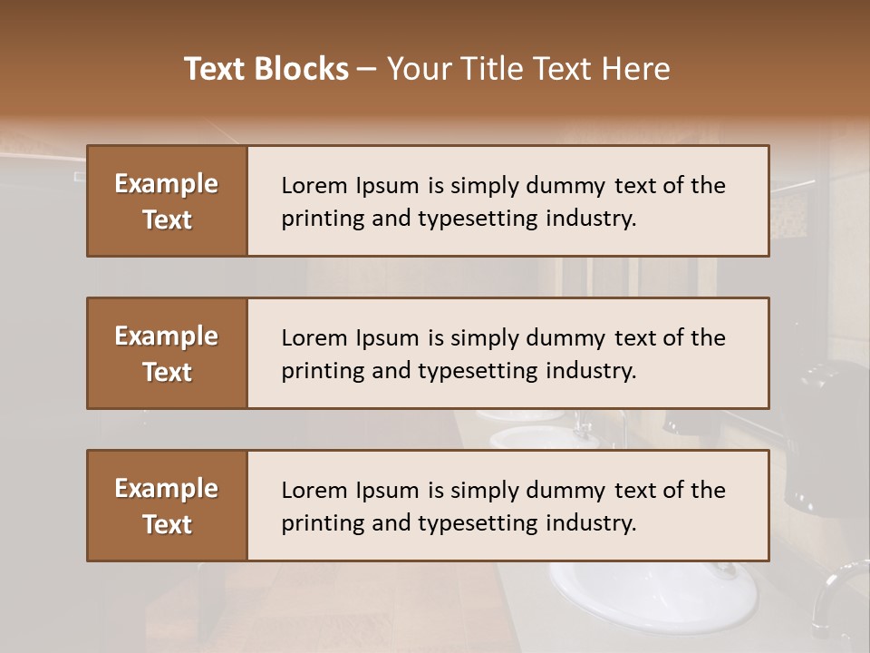 Restroom Washstand Faucet PowerPoint Template