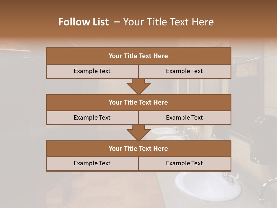 Restroom Washstand Faucet PowerPoint Template