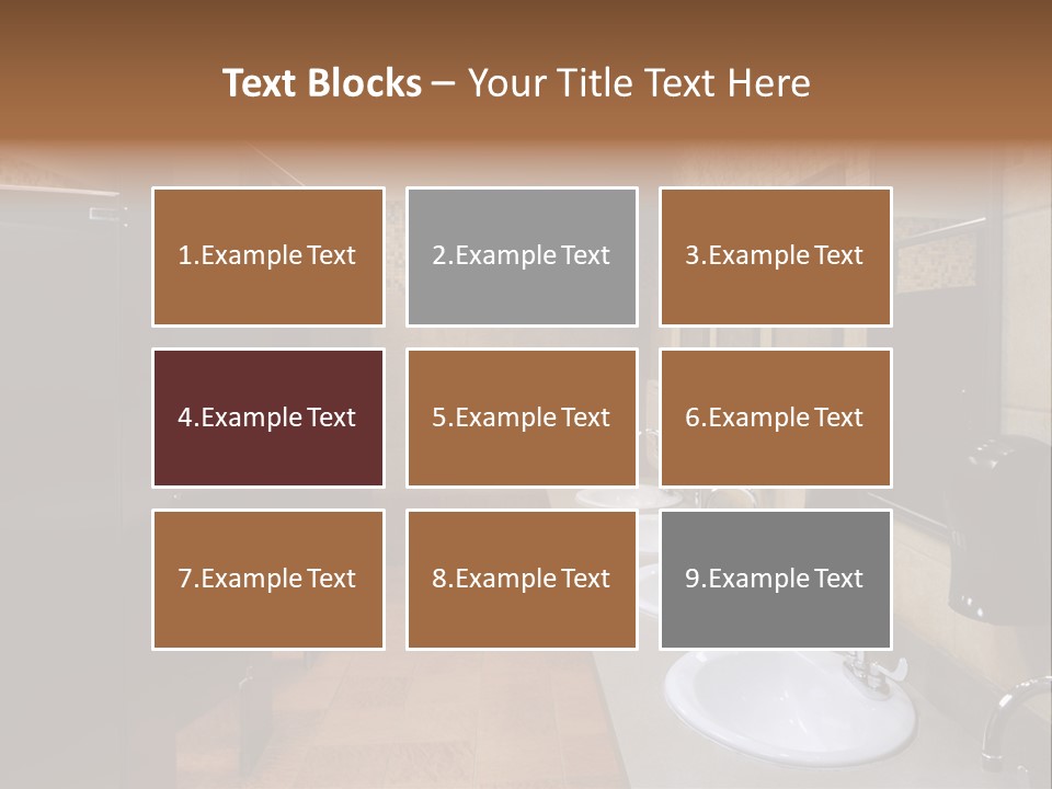 Restroom Washstand Faucet PowerPoint Template